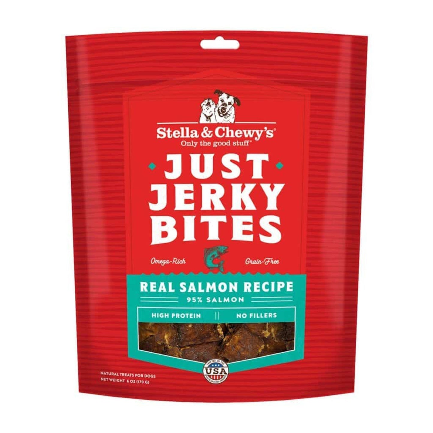 Stella And Chewys Dog Just Jerky Grain Free Salmon 6oz,
