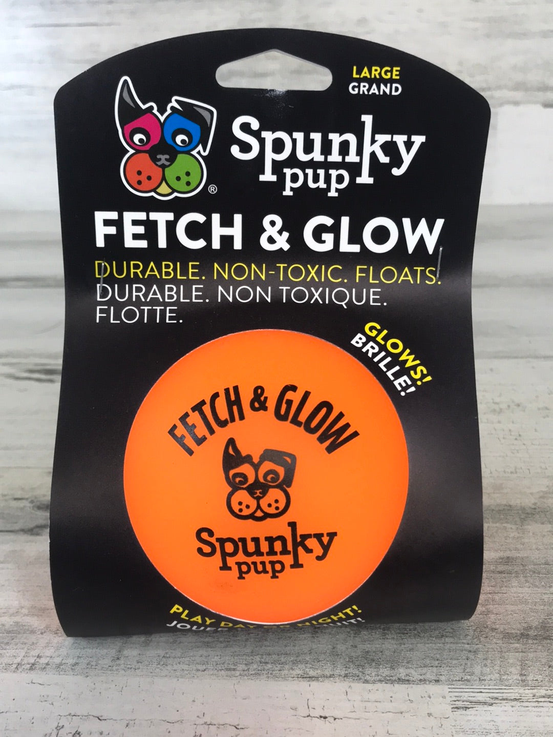 Spunky Pup Fetch and Glow Ball Large