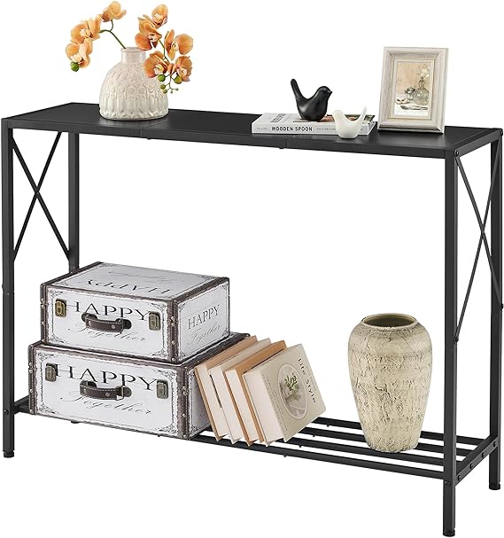Console Table, entryway Table, Narrow Sofa Table with Shelves, Entrance Table for Hallway