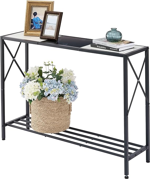 Console Table, entryway Table, Narrow Sofa Table with Shelves, Entrance Table for Hallway