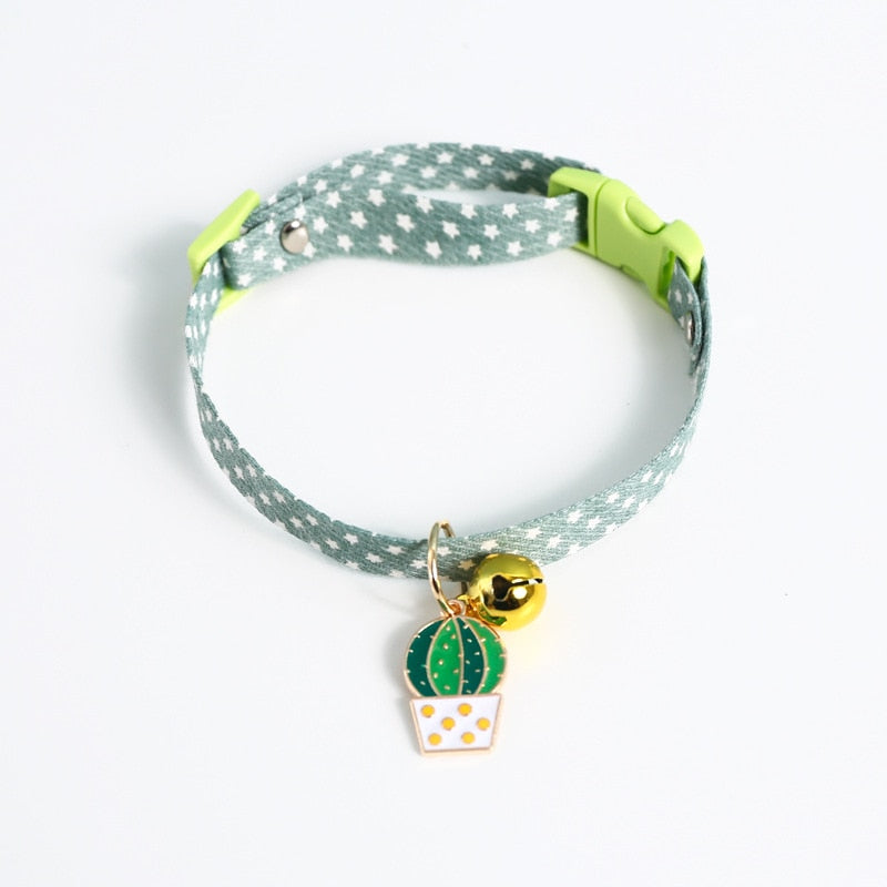 2022New Adjustable Kitten Collar with Bell Cut Pet Cat Collars Breakaway Cats Necklace Puppy Collar Cat Supplies Cat Accessories GROOMY
