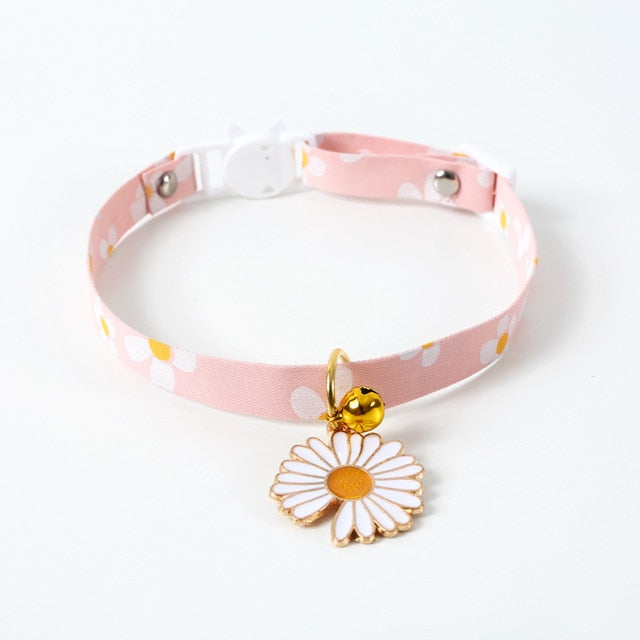 2022New Adjustable Kitten Collar with Bell Cut Pet Cat Collars Breakaway Cats Necklace Puppy Collar Cat Supplies Cat Accessories GROOMY
