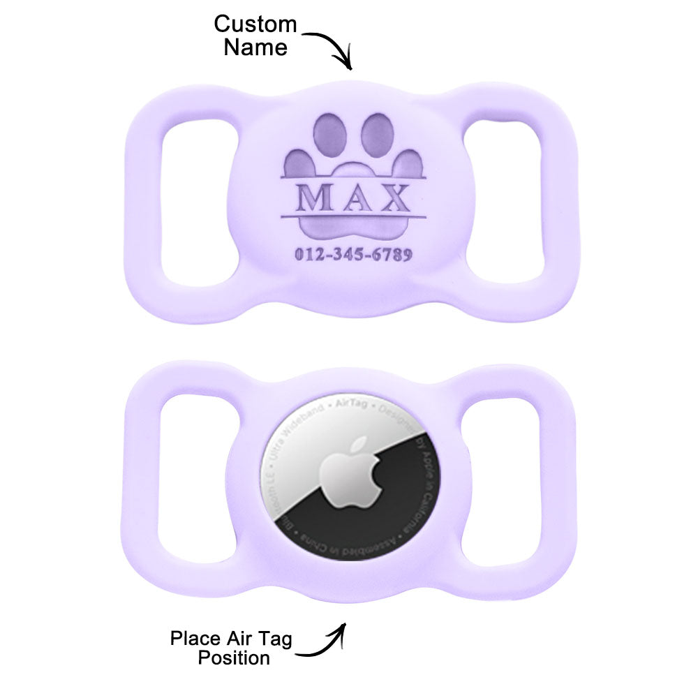Custom Engraved Air Tag Holder Cute Pet Gift for Pet Owners