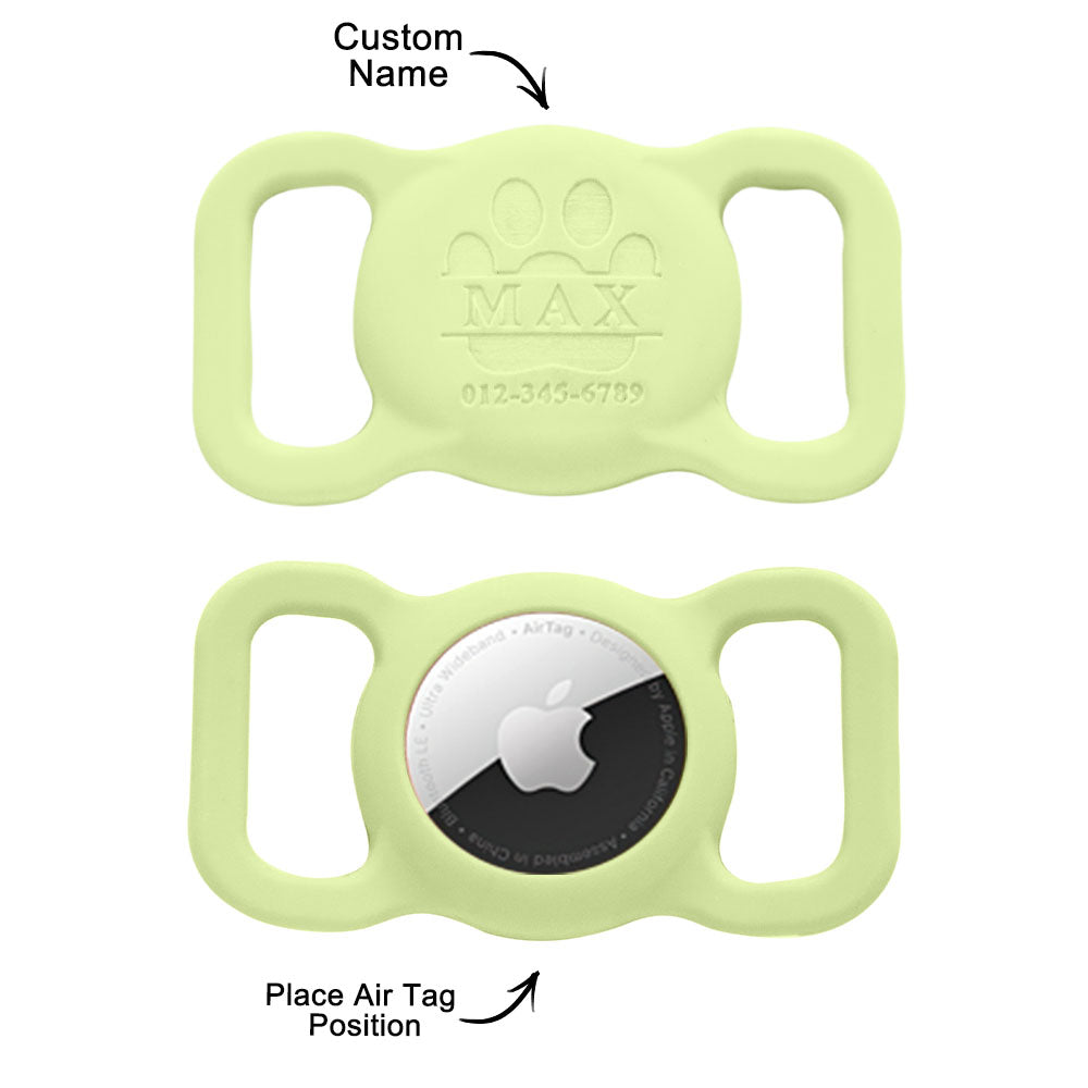 Custom Engraved Air Tag Holder Pet Safe Gift