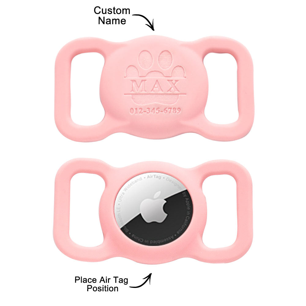 Custom Engraved Air Tag Holder Pet Safe Gift