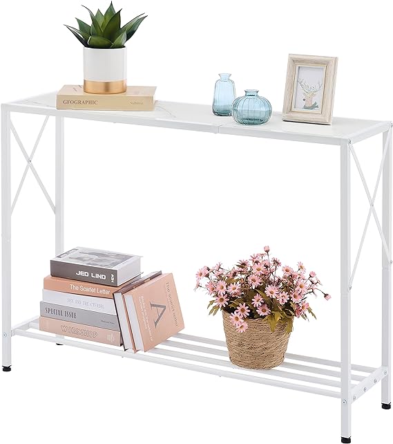 Console Table, entryway Table, Narrow Sofa Table with Shelves, Entrance Table for Hallway