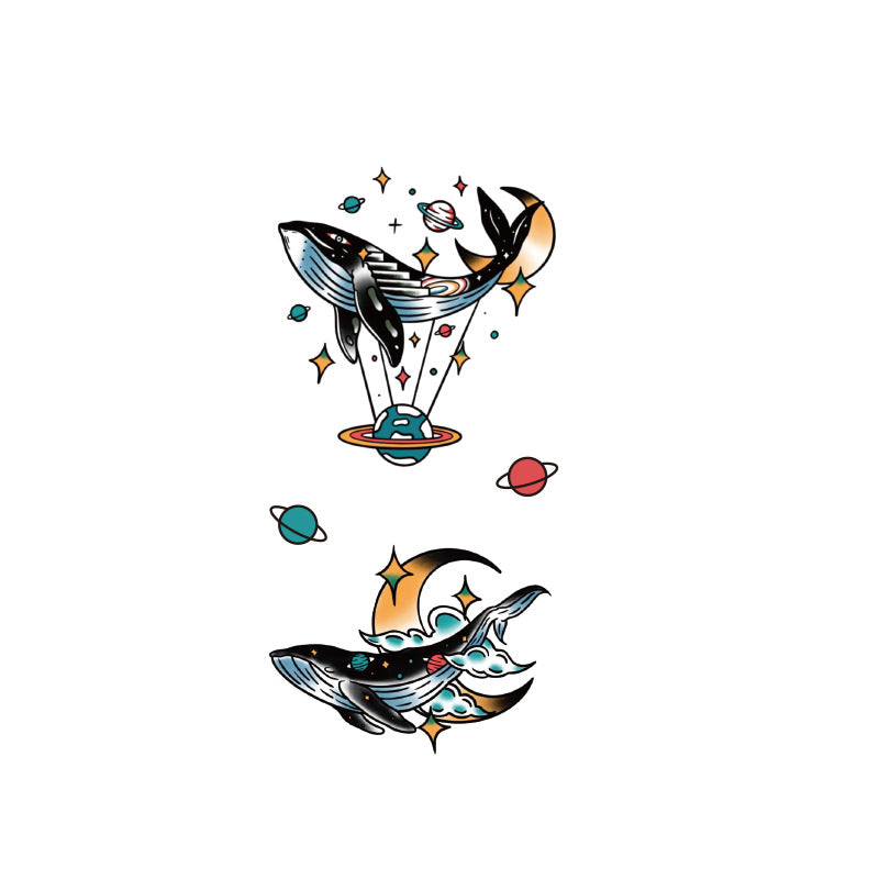 Temporary Tattoos Stickers Cartoon Fake Tattoos Stickers for Men and Women