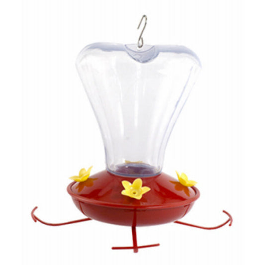 Woodlink H16 Trumpet Flower Hummingbird Bird Feeder, Plastic, 16 Oz