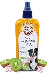 Arm & Hammer for Pets Super Deodorizing Spray for Dogs | Best Odor Eliminating Spray for All Dogs & Puppies | Fresh Kiwi
