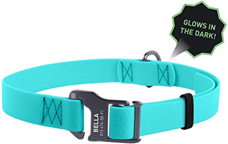 Wau Dog Waterproof Collars with Metal Buckle Clip