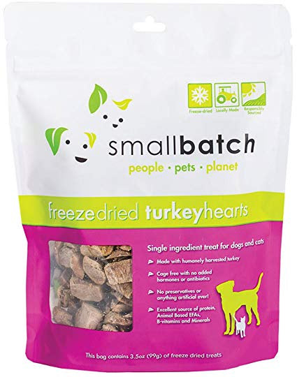 Smallbatch Freeze Dried Turkey Hearts 3.5oz