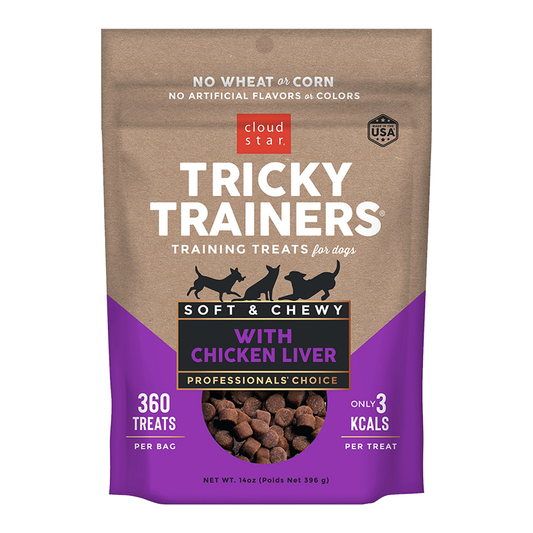 Cloud Star Chewy Tricky Trainers Liver Flavor Dog Treats; 14oz, Bag