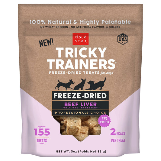 Cloud Star Dog Tricky Trainer Grain-Free Beef Liver 3oz,