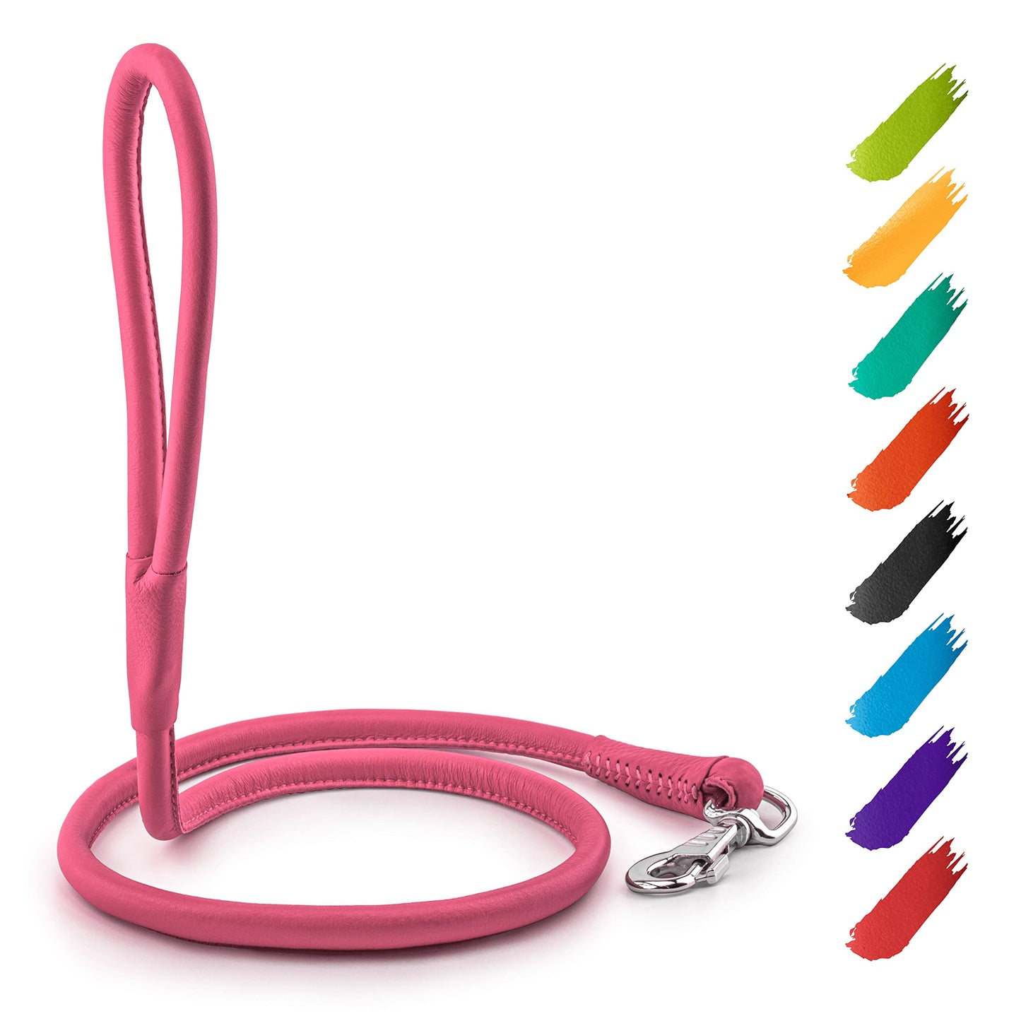 Wau Dog Glamour Reinforced Rolled Leather Leash