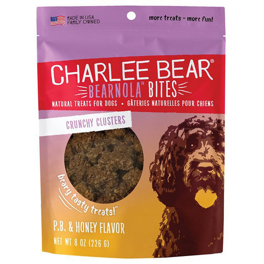 Charlee Bear Dog Bearnola Peanut Butter Honey 8oz,