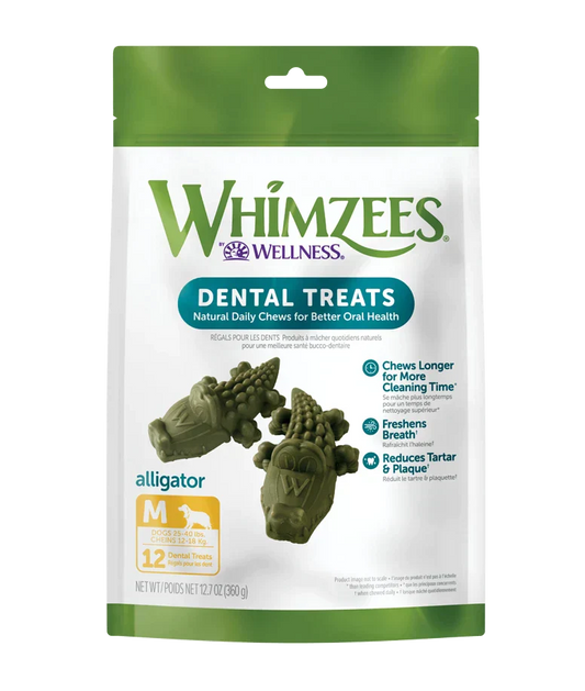 Whimzees Alligators Large 12,7 oz, Bag
