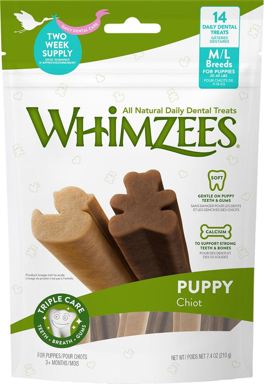 Whimzee Puppy Chews Medium-Large 7,4Oz