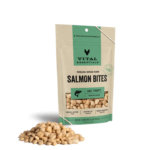 Vital Essentials Dog Freeze-Dried Treat Bites Salmon 2,5oz,