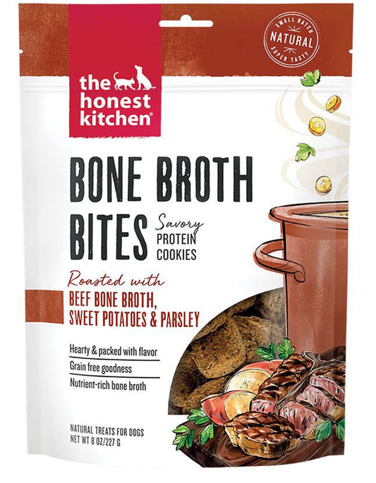 The Honest Kitchen Dog Bone Broth Bites Beef With Sweet Potato And Parsely 8oz,