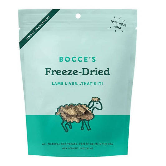 Bocce's Bakery Dog Freeze Dried Lamb Liver Treats 3oz,