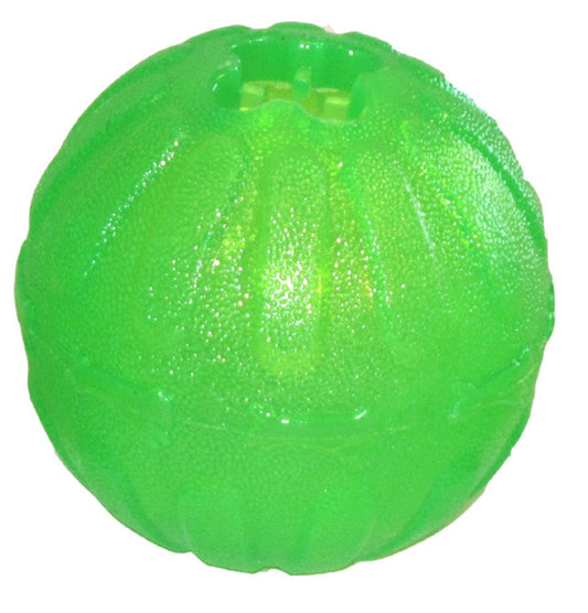Starmark Fun Ball Dog Toy Green 1ea/MD, 2,75 in