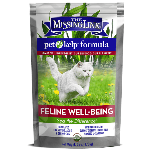 The Missing Link Pet Kelp Feline Well Being Formula Organic Limited Ingredient Superfood Supplement for Cats