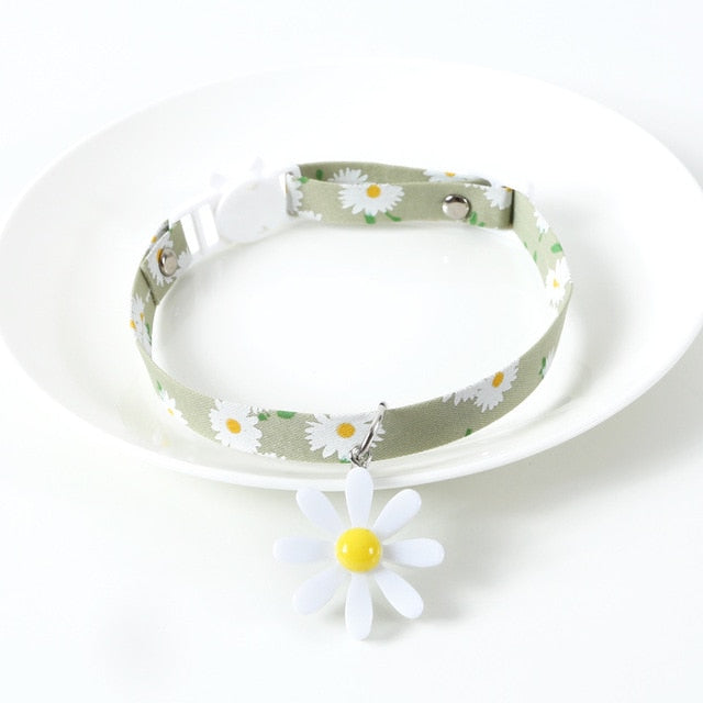 2022New Adjustable Kitten Collar with Bell Cut Pet Cat Collars Breakaway Cats Necklace Puppy Collar Cat Supplies Cat Accessories GROOMY