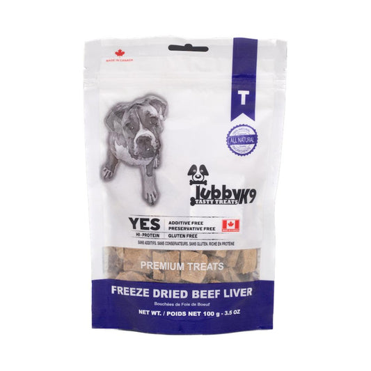 Tubby K9 Tasty Dog Treats Freeze Dried Beef Liver