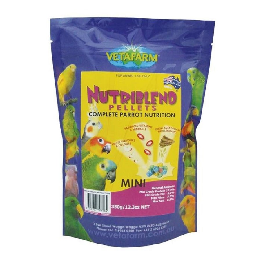 Vetafarm Nutriblend Parrot Mini Pellets