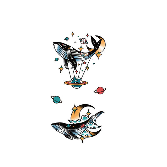 Temporary Tattoos Stickers Cartoon Fake Tattoos Stickers for Men and Women