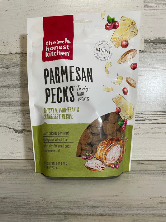 The Honest Kitchen Chicken Parmesan Pecks Dog Treats 8oz