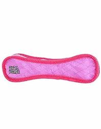Tuffy DuraForce - Jr. Bone Dog Toy Pink