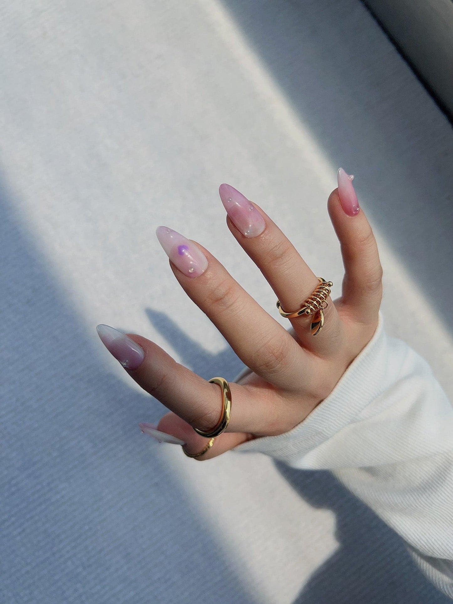 Tender Tokens Med Almond nails | Ready to ship